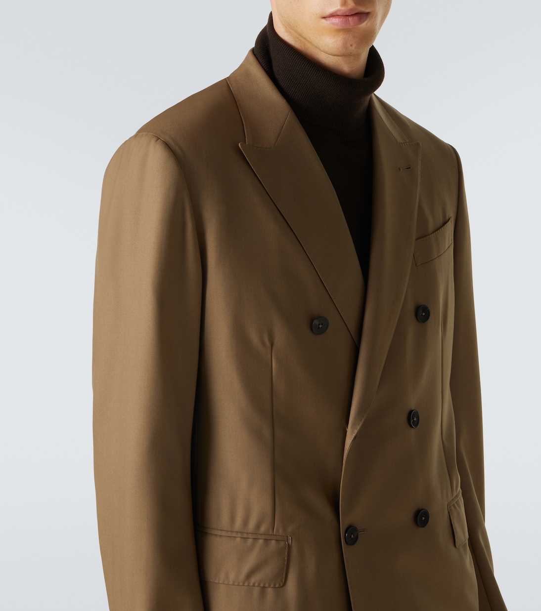 Abito doppiopetto in twill di lana | Zegna