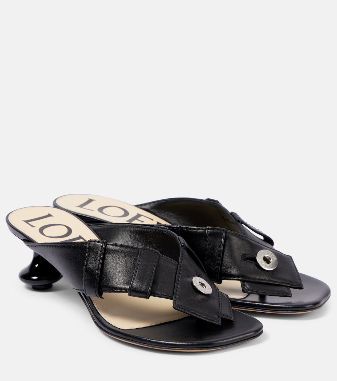 Toy Panta leather thong sandals | Loewe