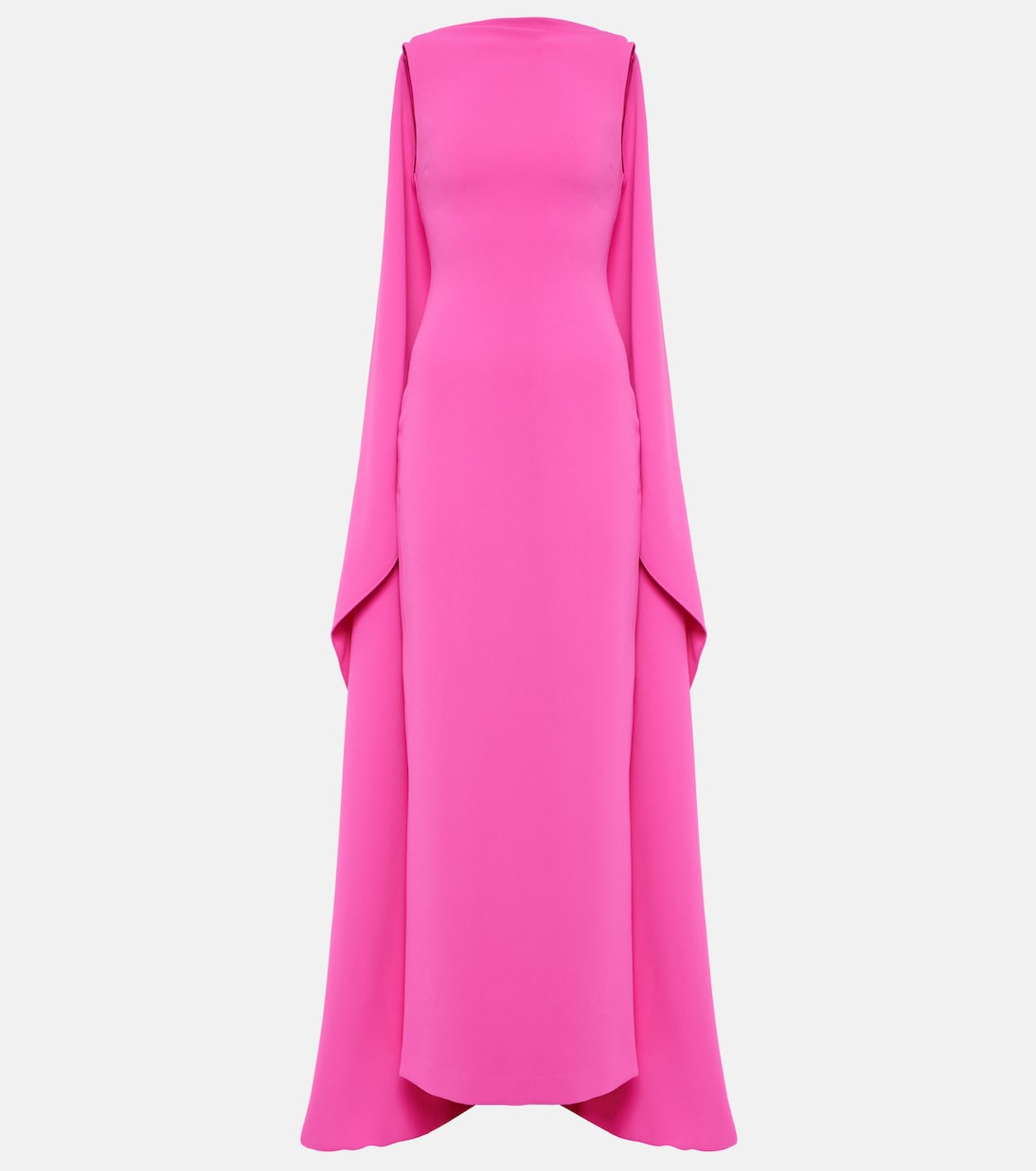 Kaila caped crêpe gown | Solace London
