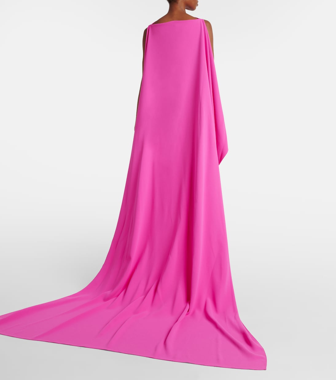 Kaila caped crêpe gown | Solace London