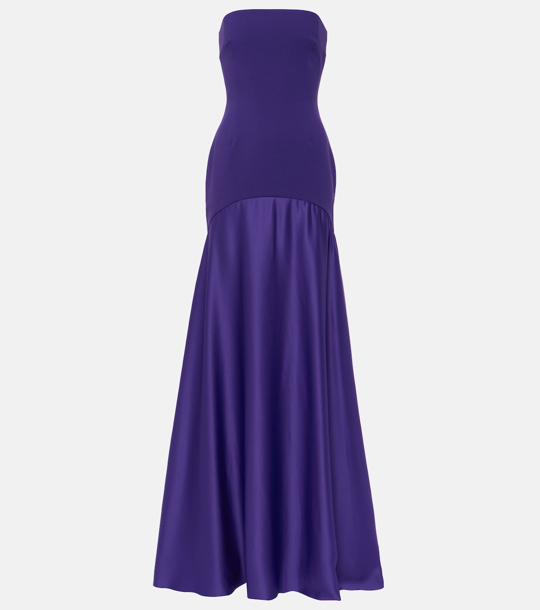 Off-Shoulder-Robe Alessandra aus Satin | Solace London
