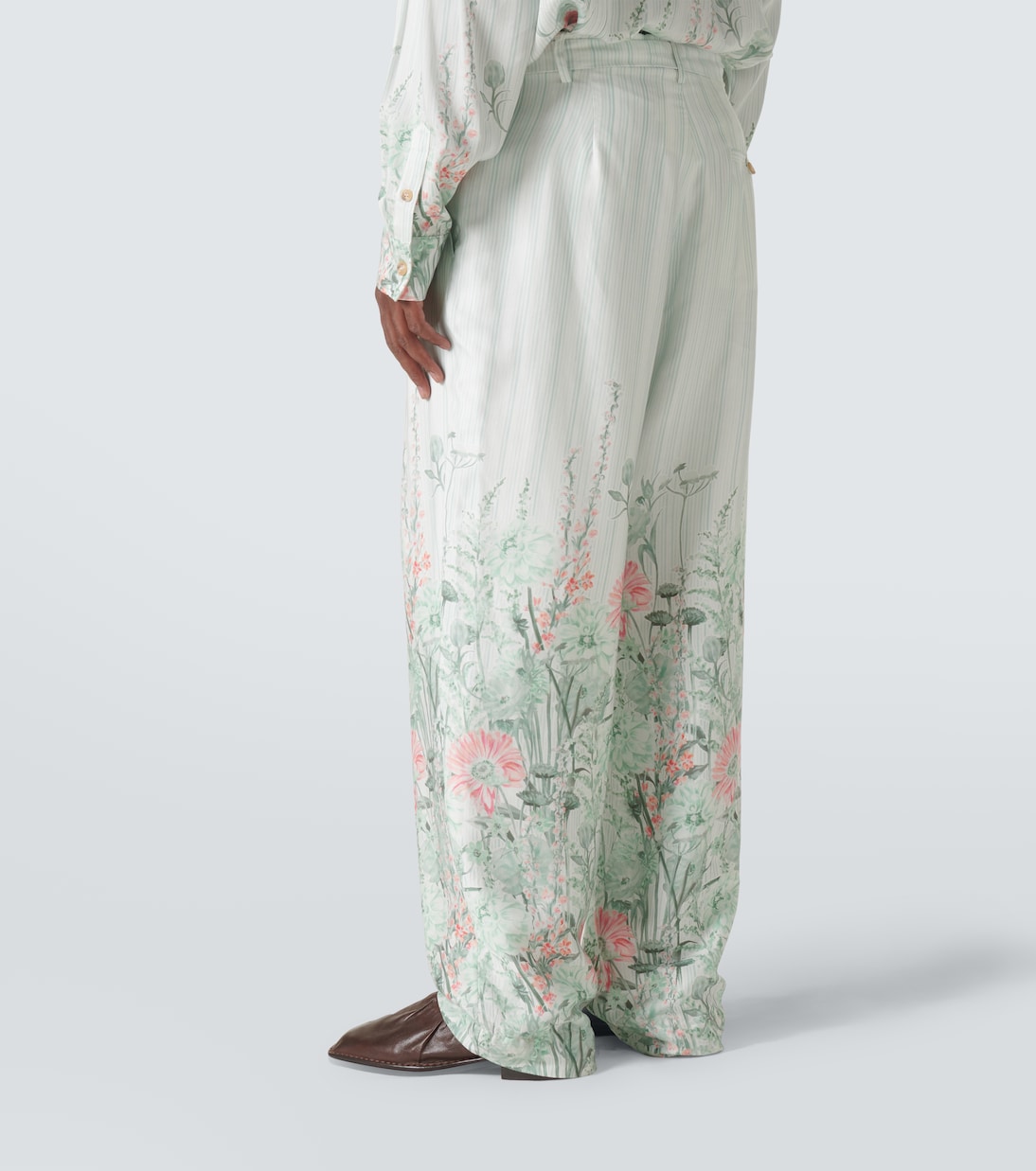 Pantalones anchos Grant florales | King & Tuckfield