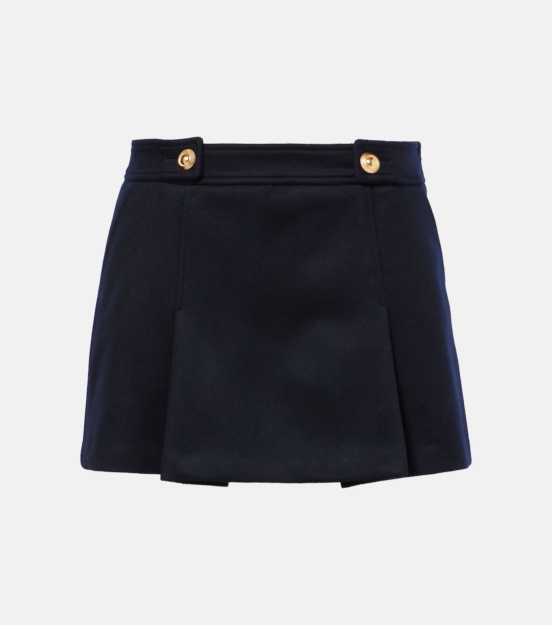 Minifalda plisada de lana y cachemir | Tom Ford