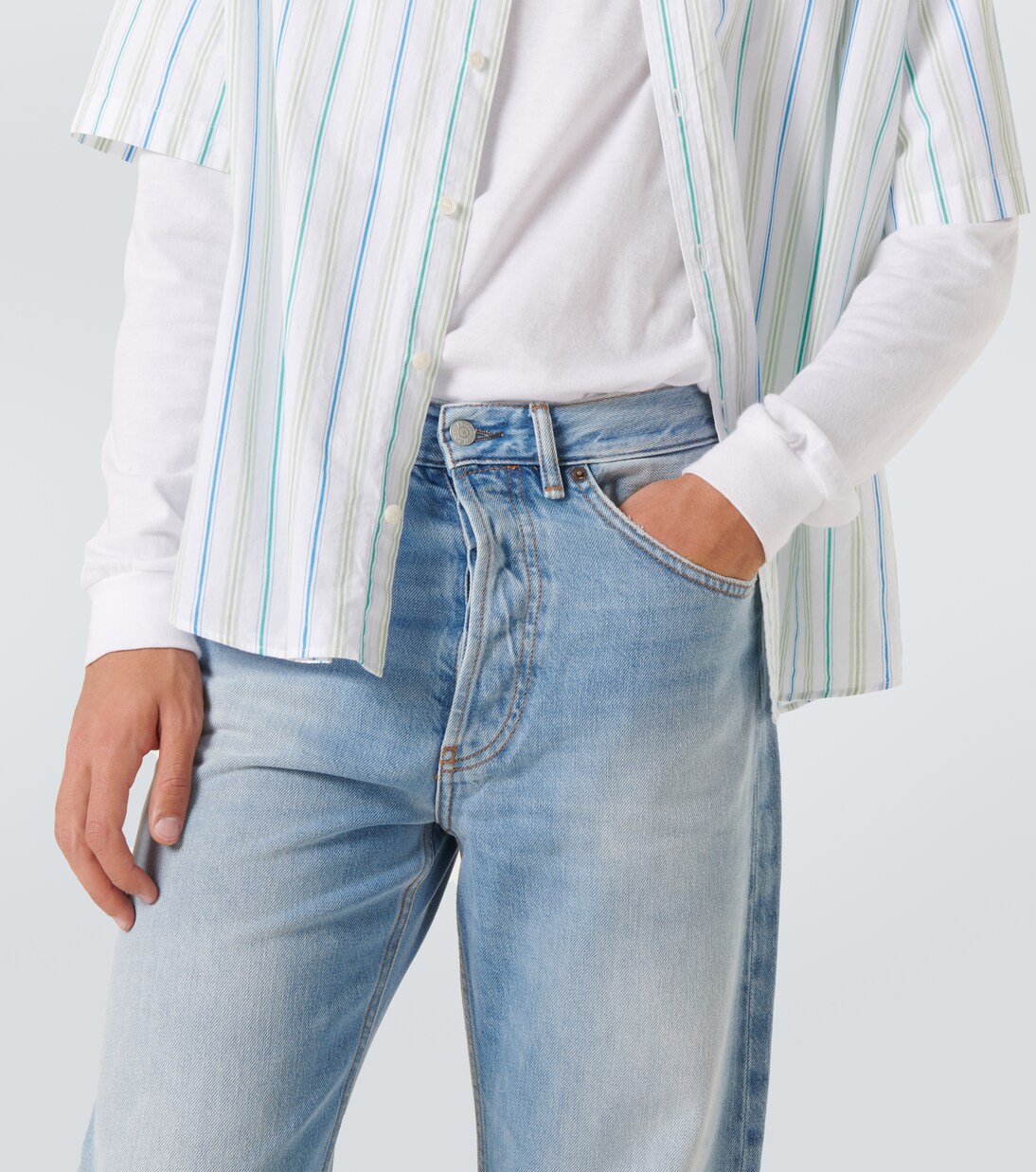 2021M mid-rise wide-leg jeans | Acne Studios