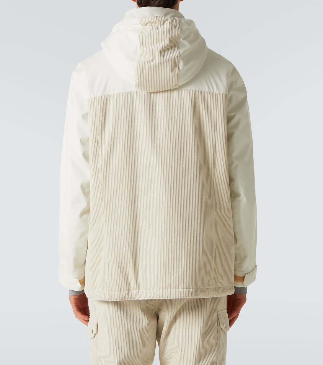 Corduroy-paneled ski jacket | Brunello Cucinelli