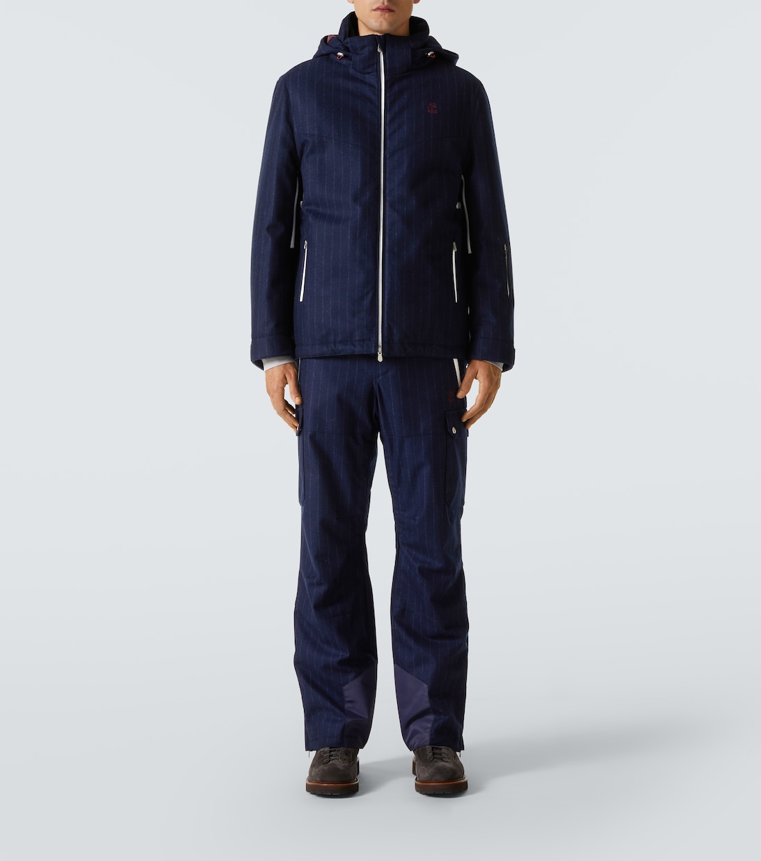 Veste de ski en flanelle de laine vierge | Brunello Cucinelli