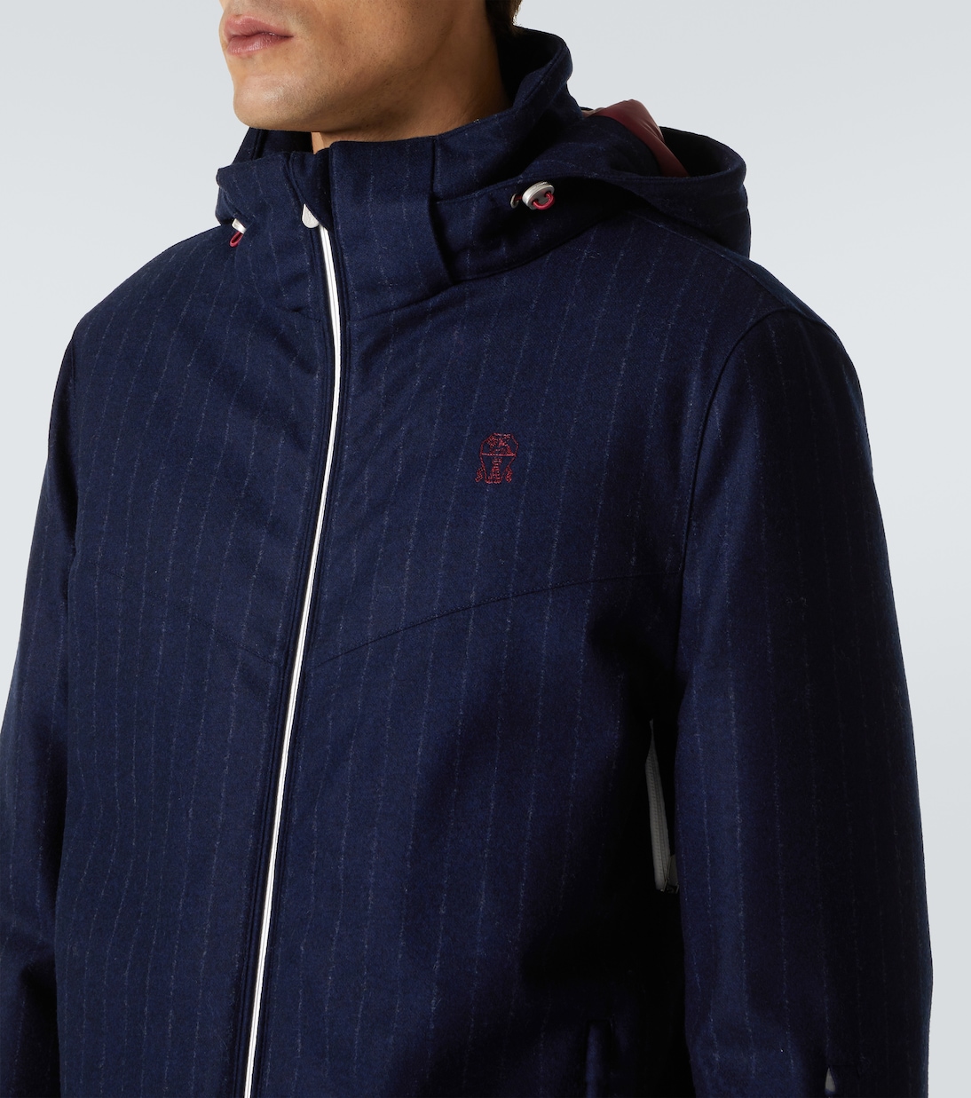 Veste de ski en flanelle de laine vierge | Brunello Cucinelli