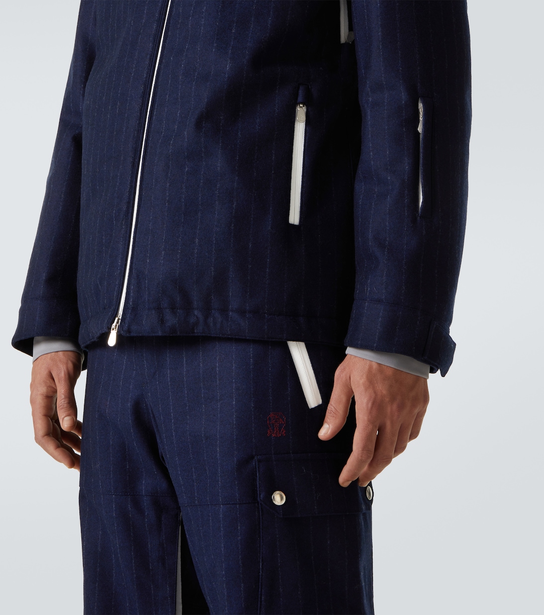 Veste de ski en flanelle de laine vierge | Brunello Cucinelli