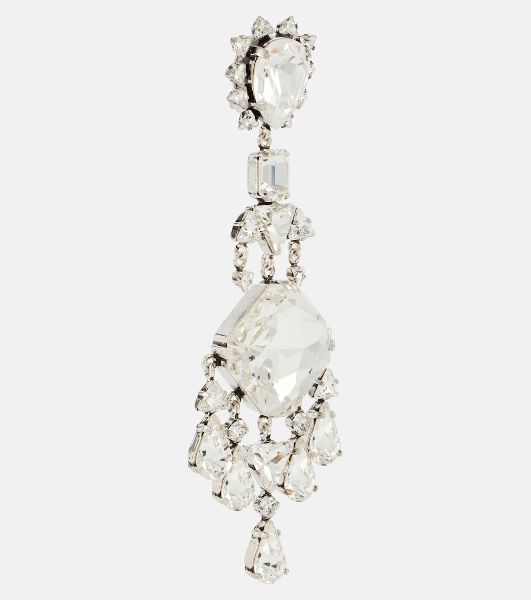 Orecchini a clip con cristalli | Saint Laurent