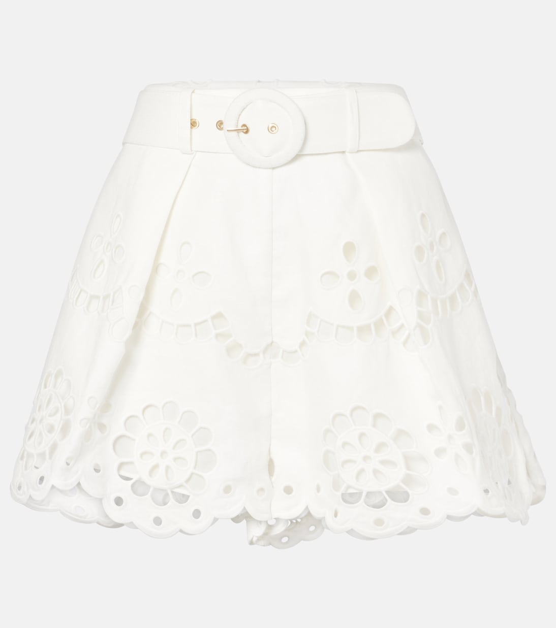 Shorts Pop in sangallo di lino | Zimmermann