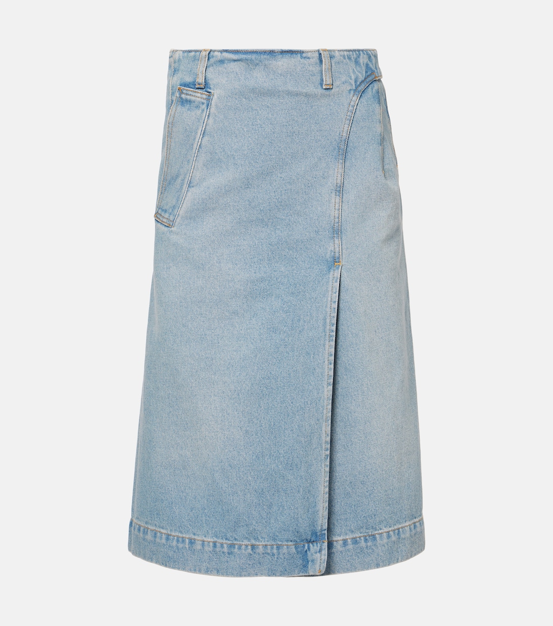 Falda envolvente de denim | Victoria Beckham