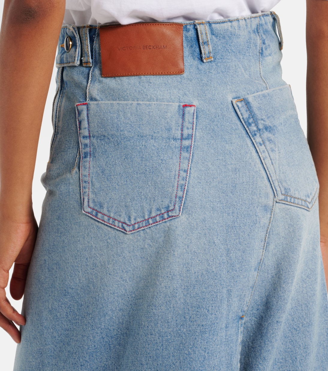 Falda envolvente de denim | Victoria Beckham