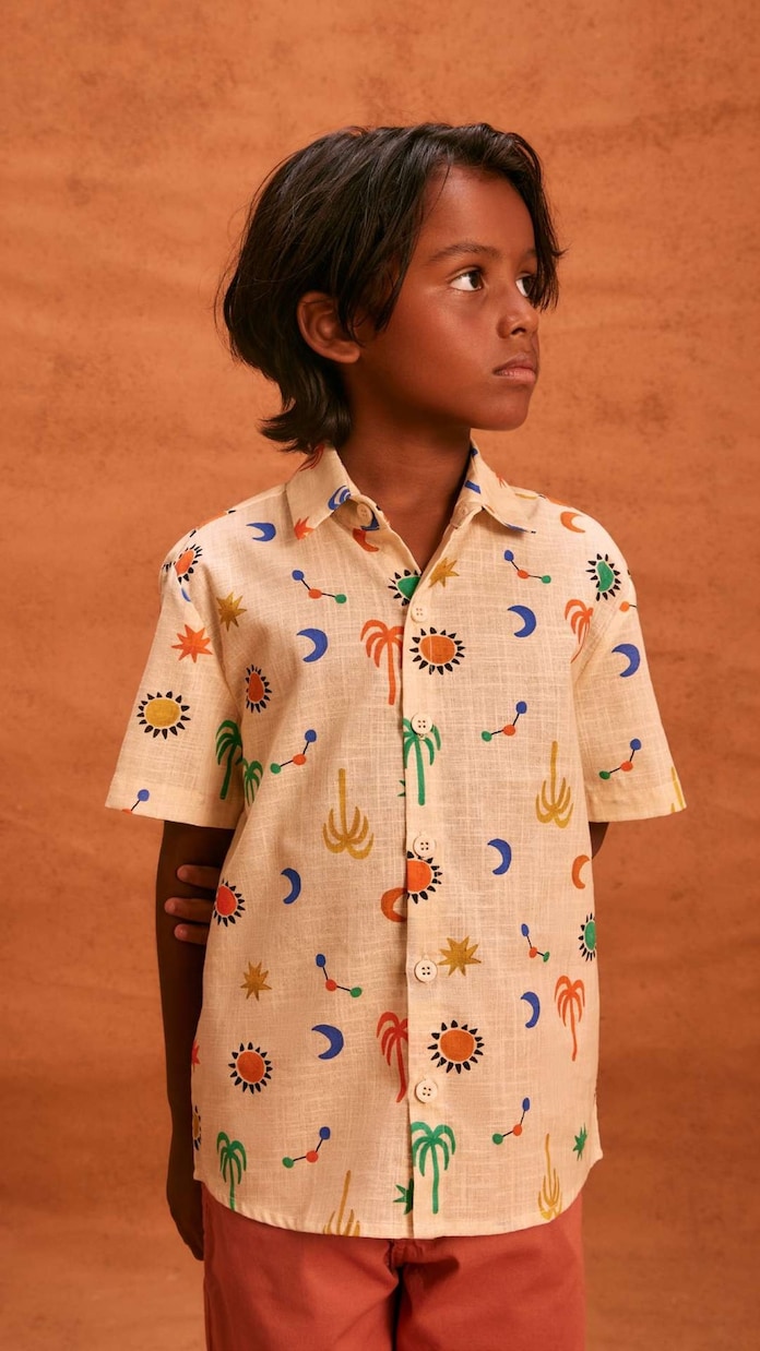Camicia in cotone con stampa | Fábula