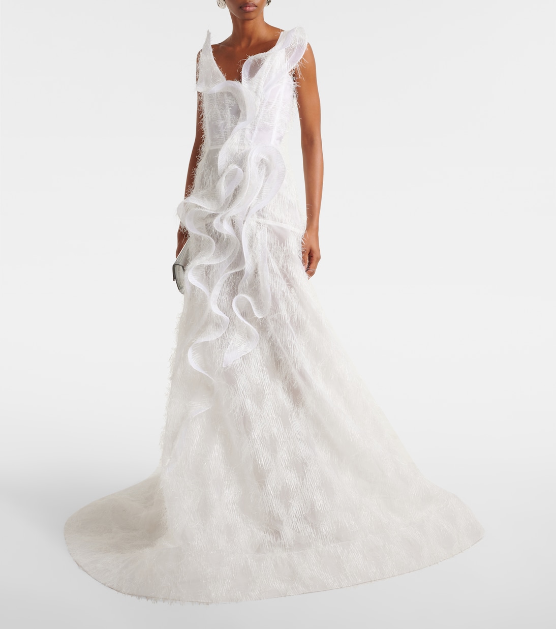 Bridal - Abito lungo Enamour in misto seta | Maticevski