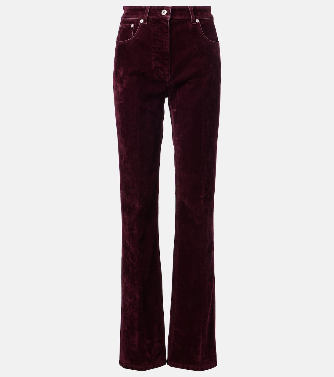 Pantaloni regular in velluto a vita media | Ferragamo