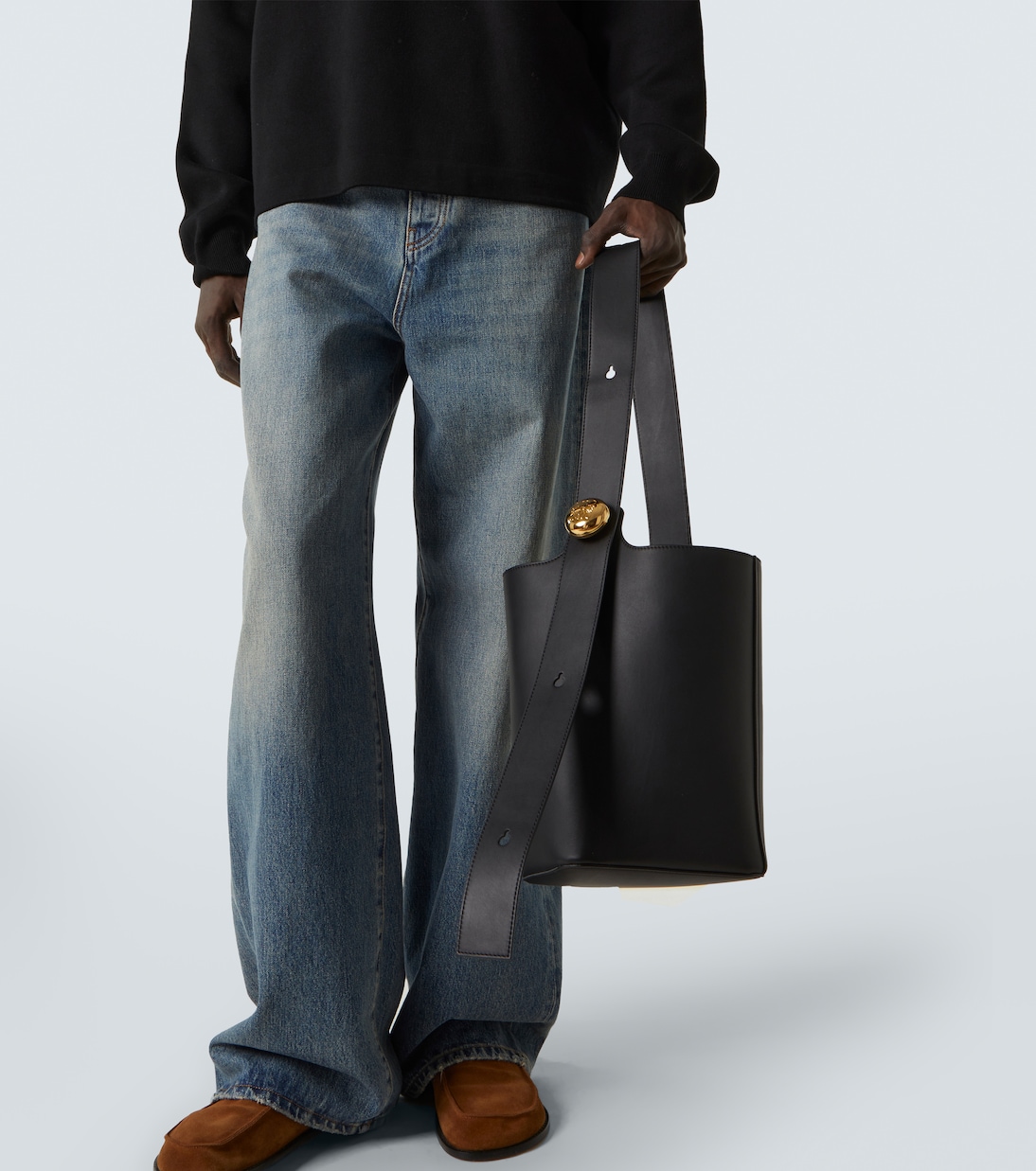 Bucket-Bag Pebble Medium aus Leder | Loewe