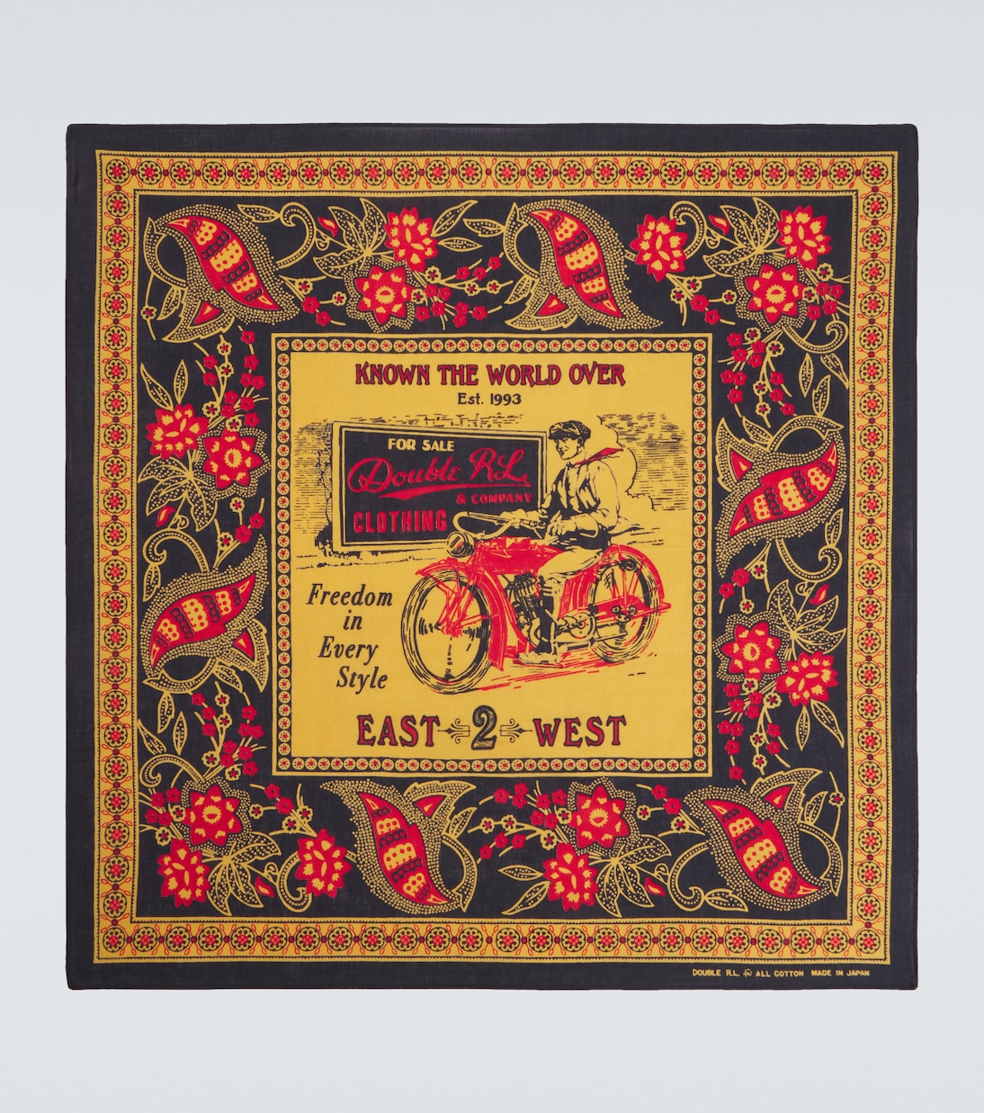 Foulard in cotone con stampa | RRL