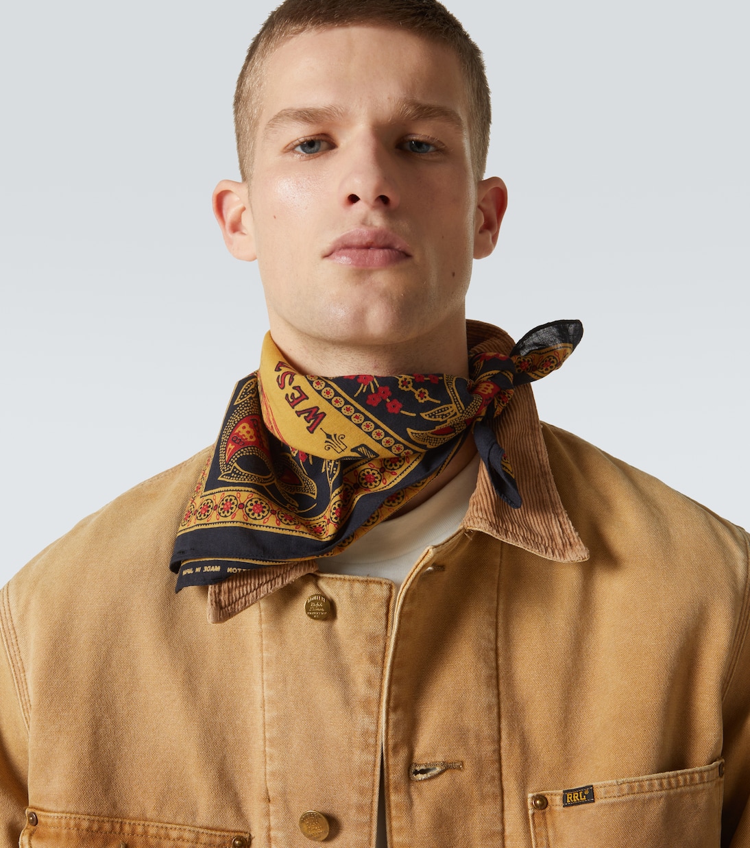 Foulard in cotone con stampa | RRL