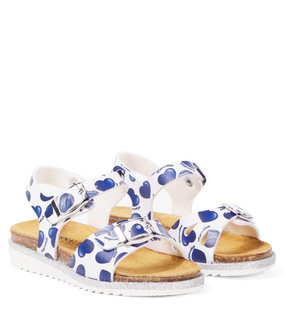 Sandales St. Cuori en cuir synthétique | Monnalisa