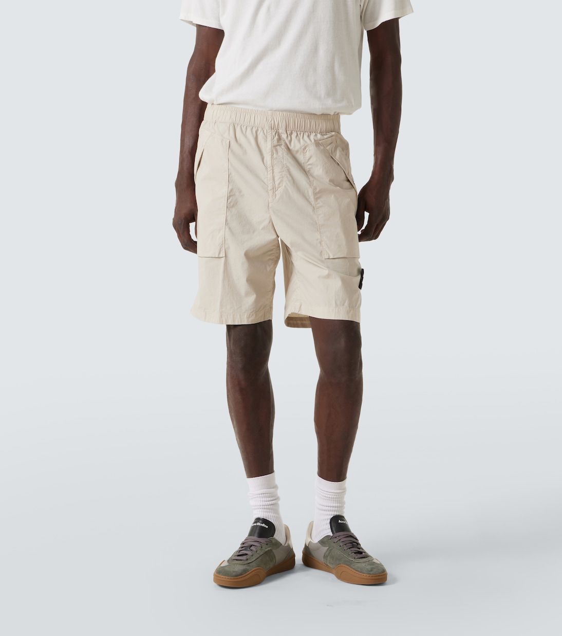 Shorts cargo Compass in misto cotone | Stone Island