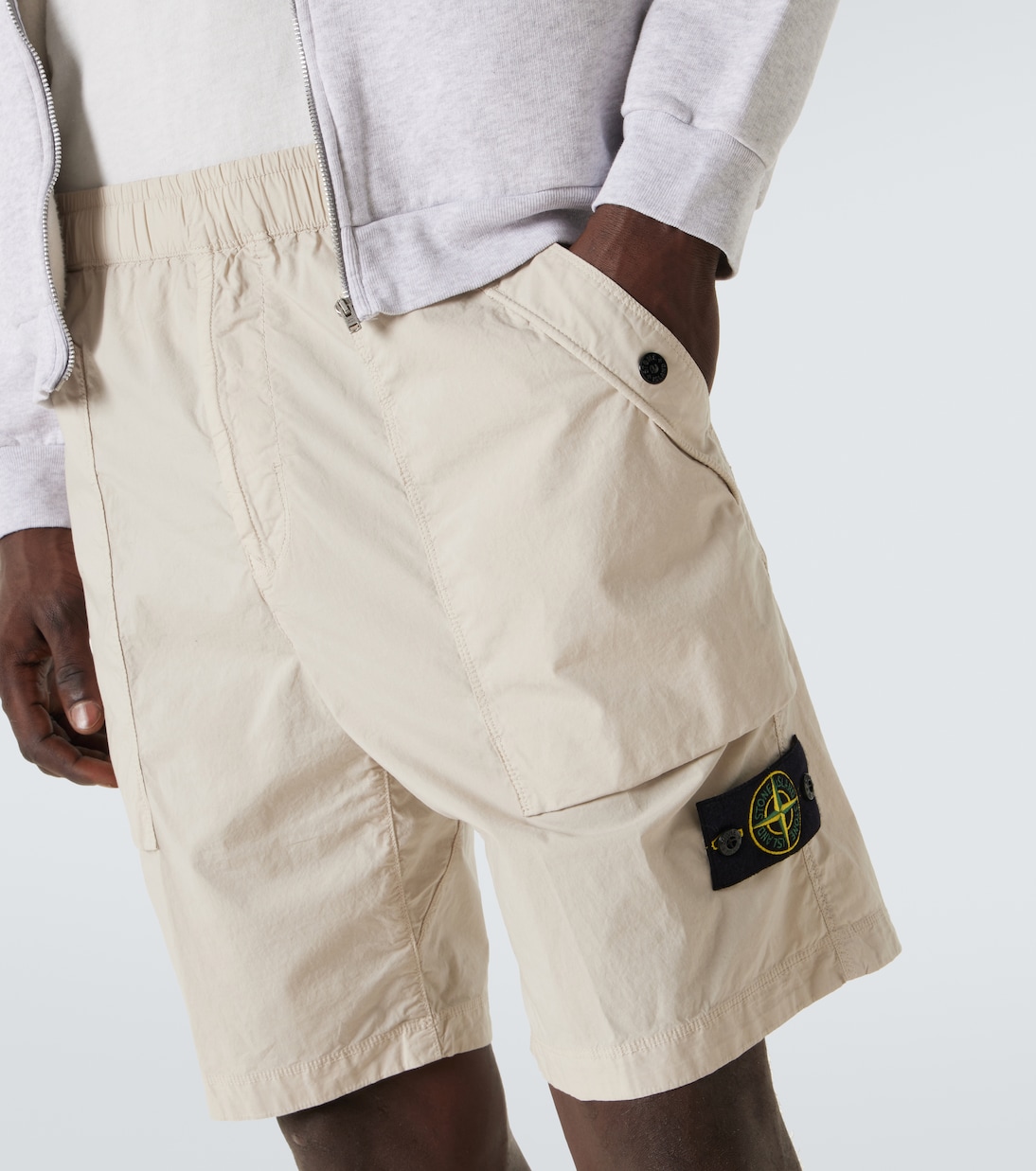 Shorts cargo Compass in misto cotone | Stone Island