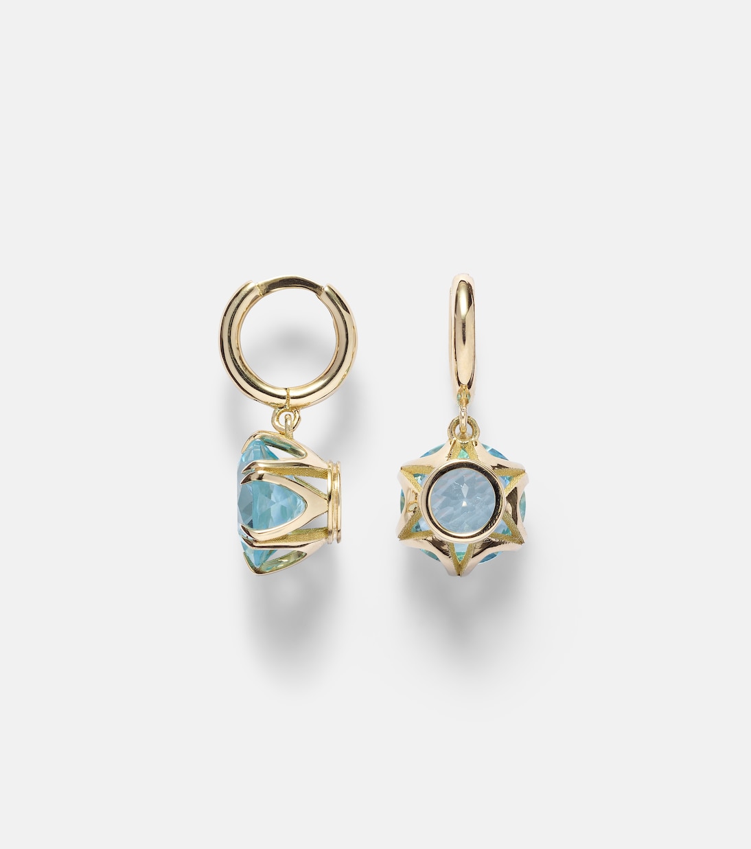 Orecchini in oro 18kt con topazio | Ileana Makri