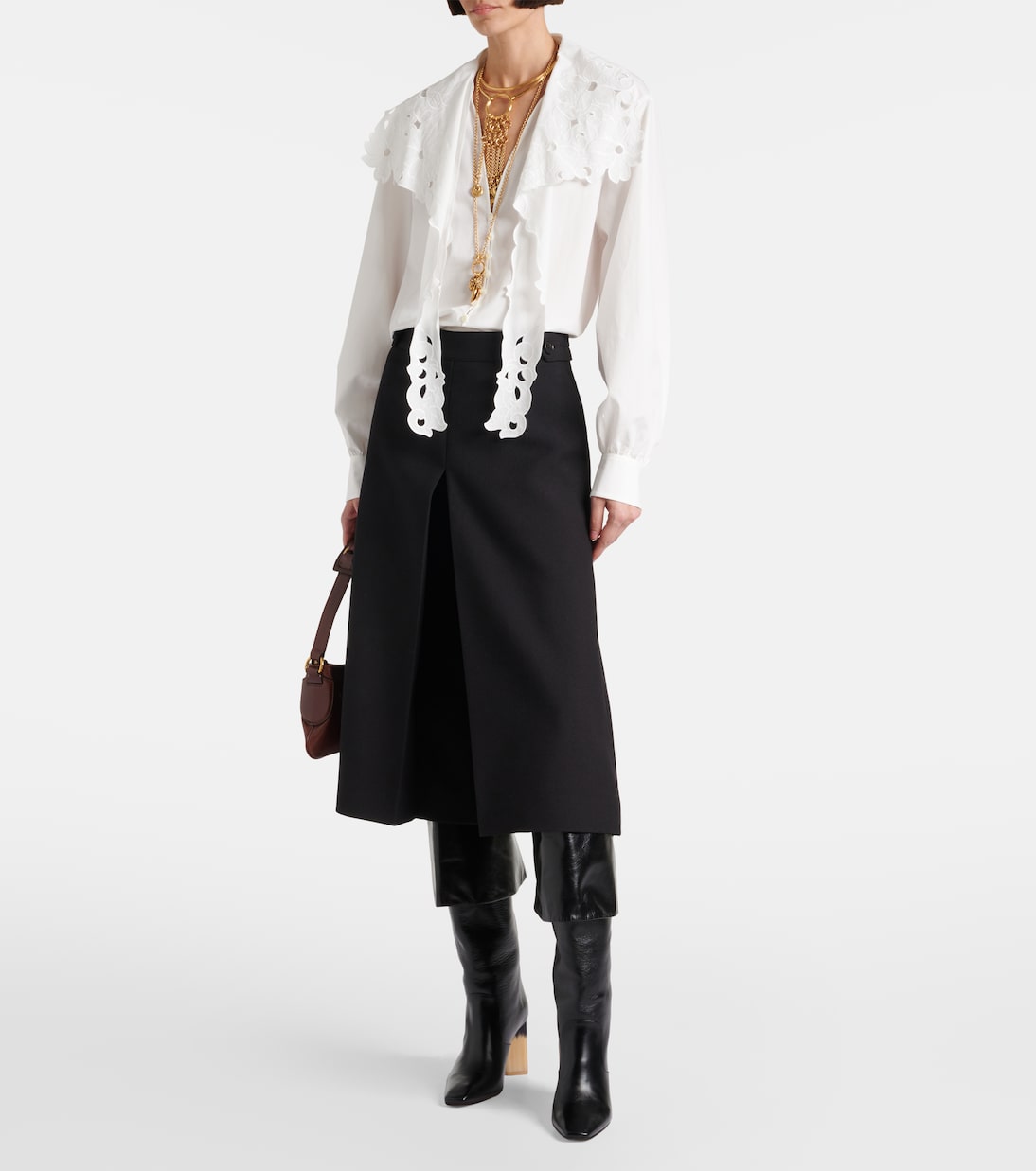 Wool crêpe culottes | Chloé
