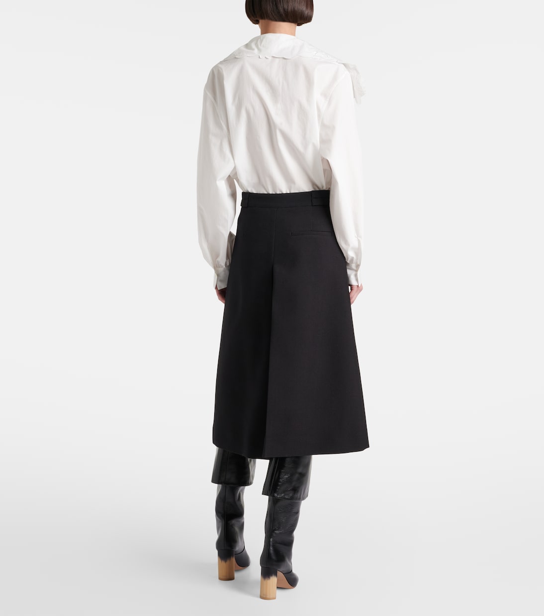 Wool crêpe culottes | Chloé