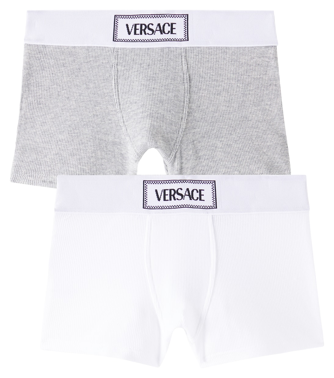 Set of 2 cotton-blend jersey boxer briefs | Versace Kids