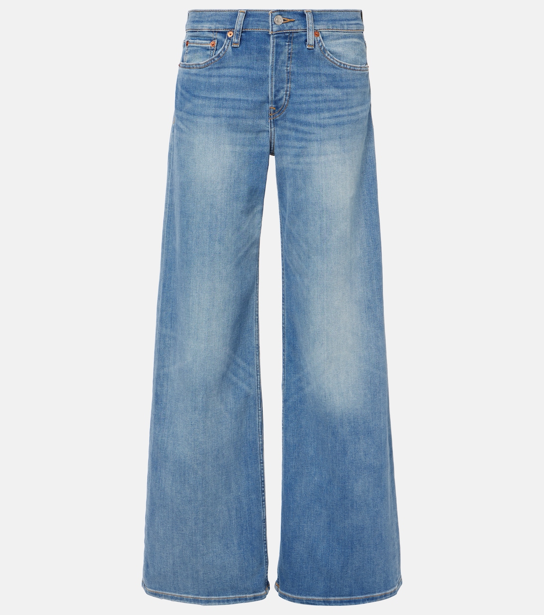 Jeans a gamba larga in cotone stretch | Re/Done