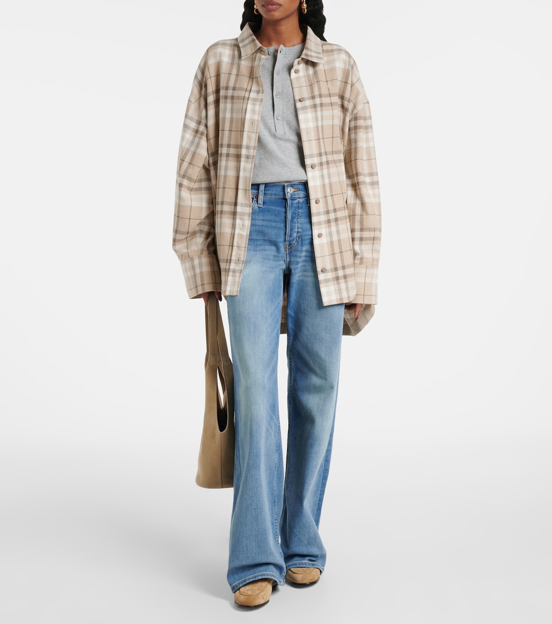 Jeans a gamba larga in cotone stretch | Re/Done