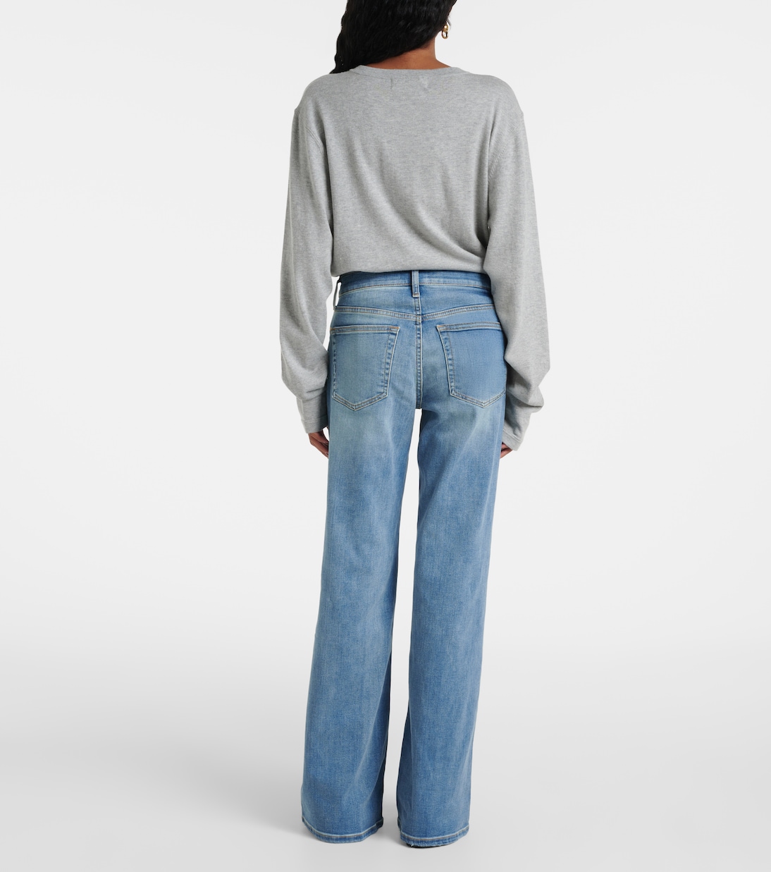 Jeans a gamba larga in cotone stretch | Re/Done