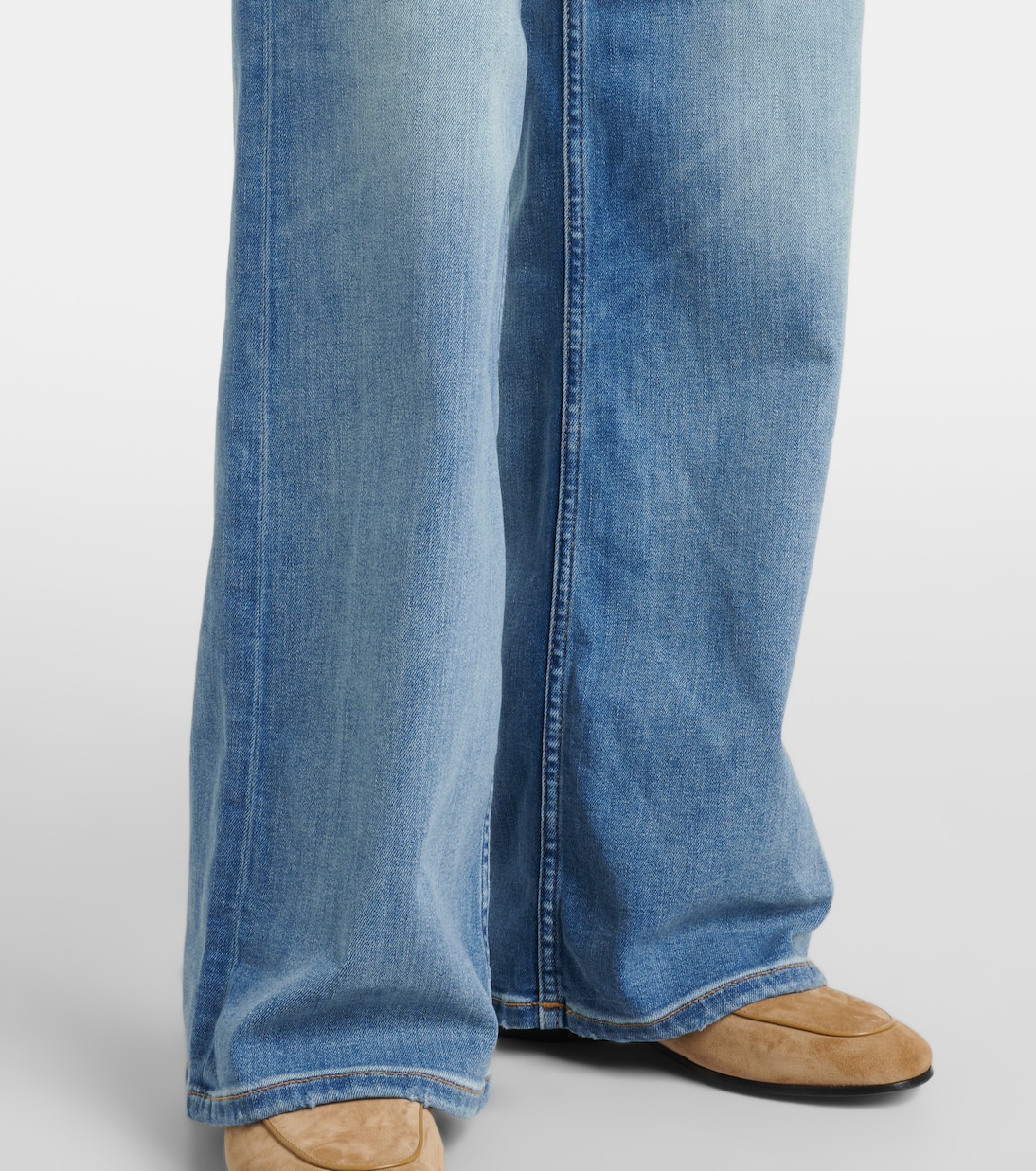 Jeans a gamba larga in cotone stretch | Re/Done