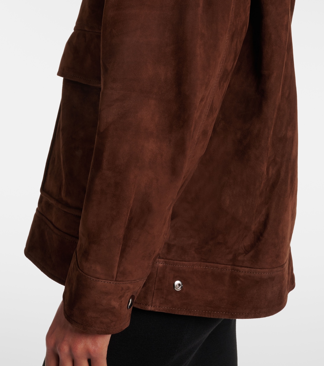 Giacca Drey in suede | Nour Hammour