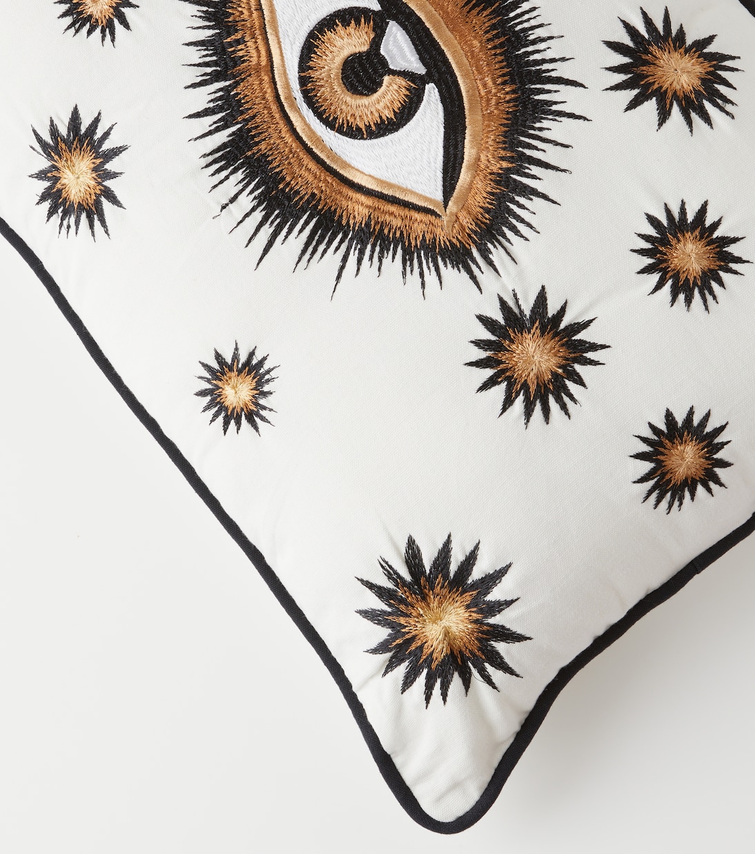 Coussin Eye en coton brodé | Les-Ottomans