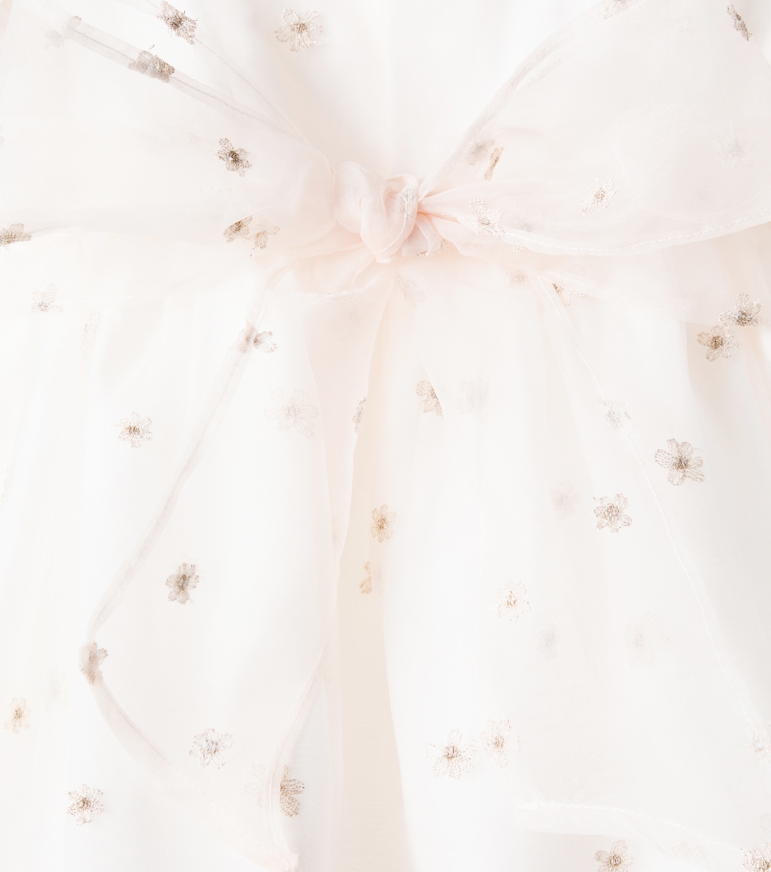 Besticktes Kleid Gardenia Ceremony aus Organza | La Coqueta