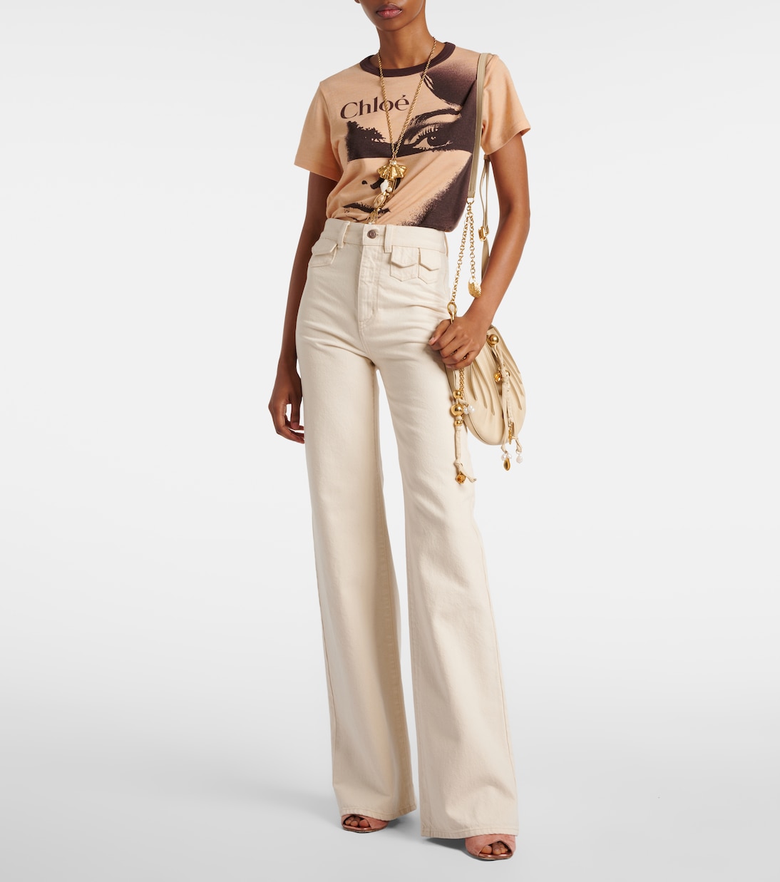 Jean flare à taille haute | Chloé