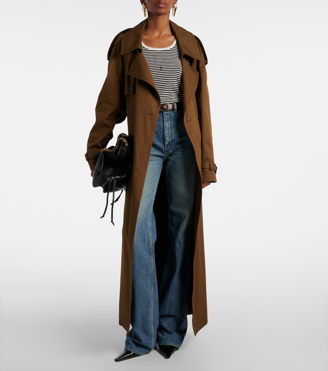 Top Cassandre in jersey di cotone | Saint Laurent
