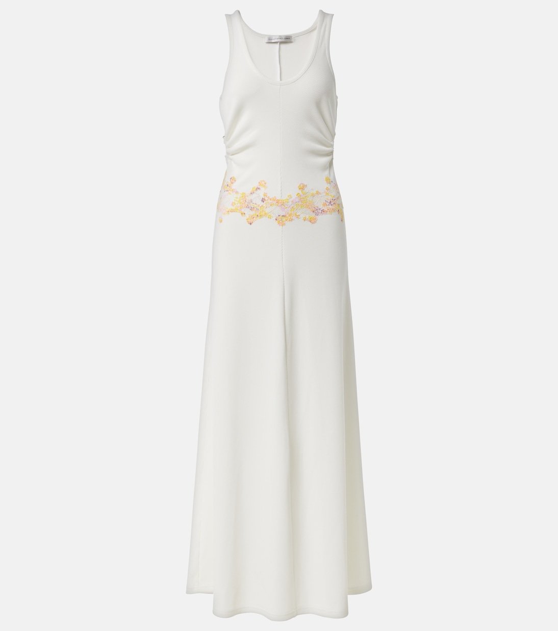 Abito lungo Crystal Orbit con pizzo | Christopher Esber