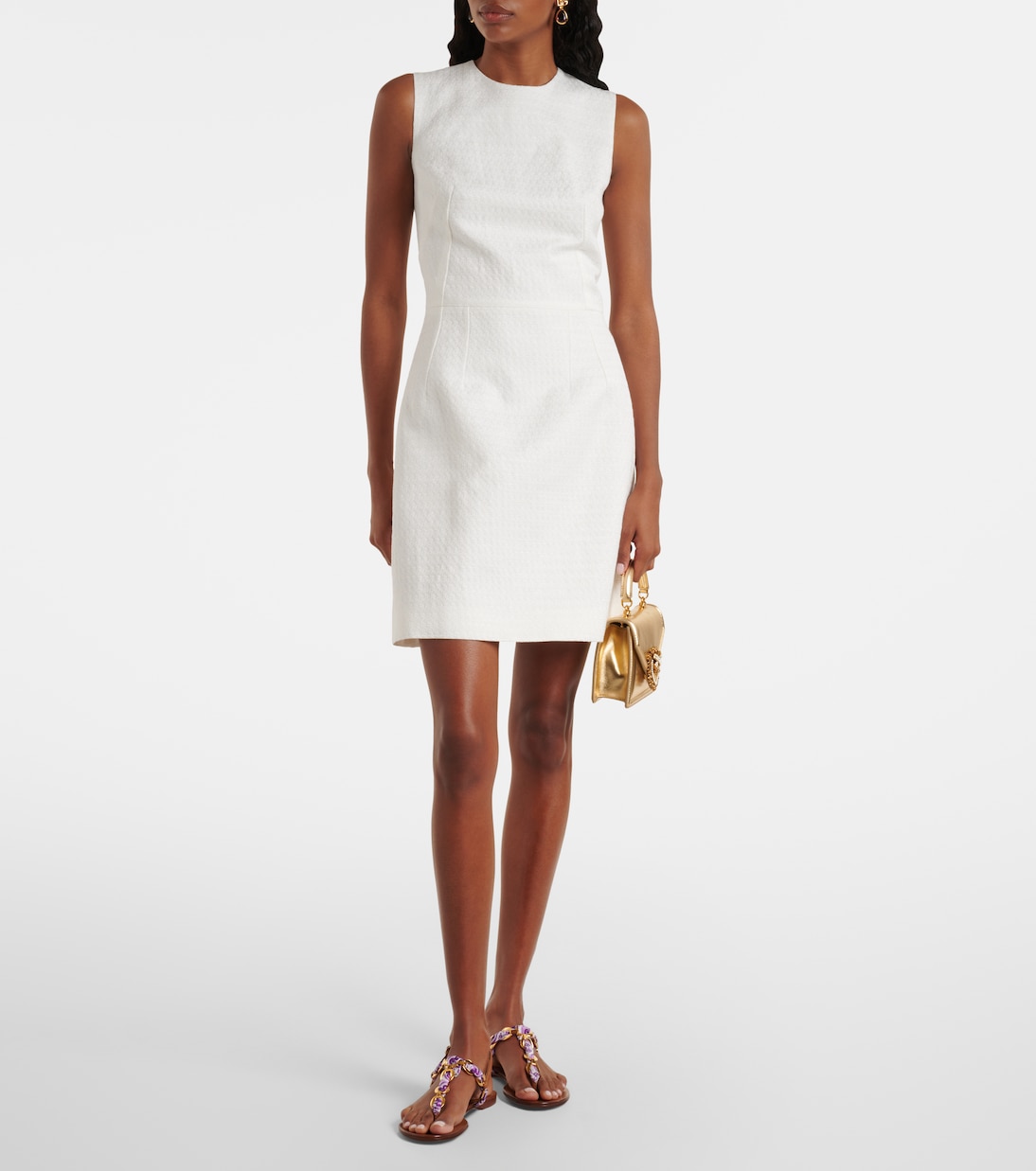 Minikleid aus einem Baumwollgemisch | Dolce&Gabbana