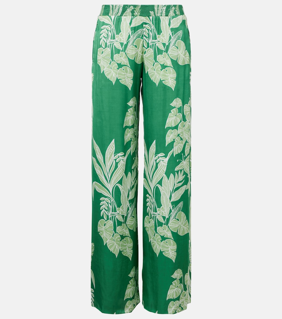 Weite Hose Cecile aus Satin | Poupette St Barth