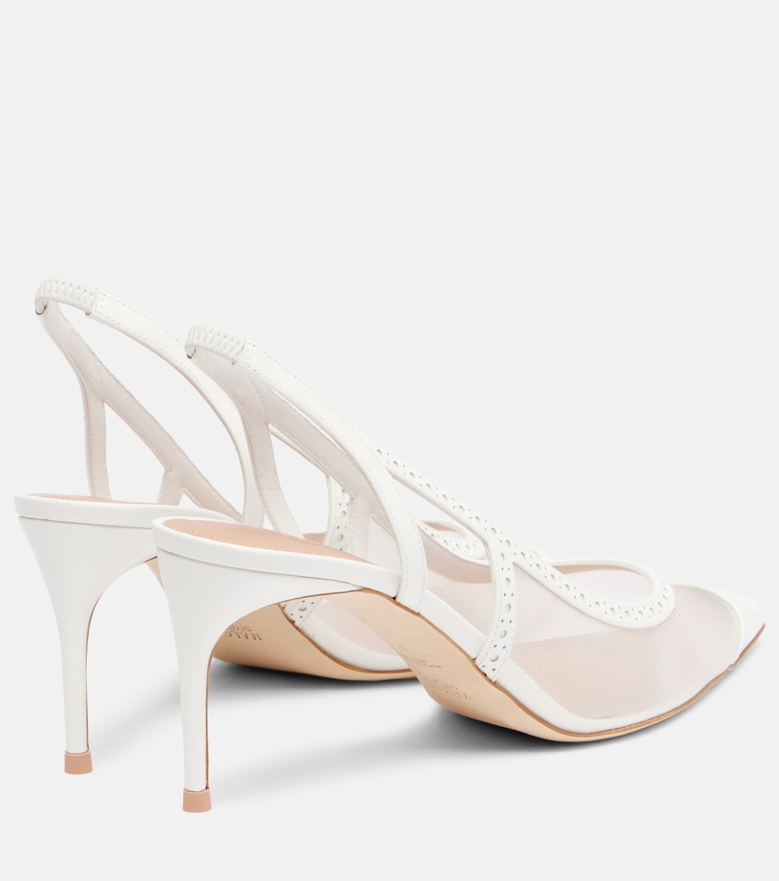 Aubrey 70 mesh slingback pumps | Malone Souliers