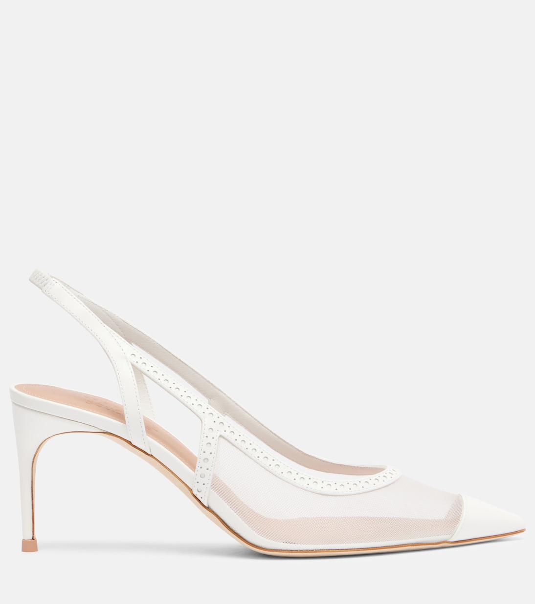 Aubrey 70 mesh slingback pumps | Malone Souliers