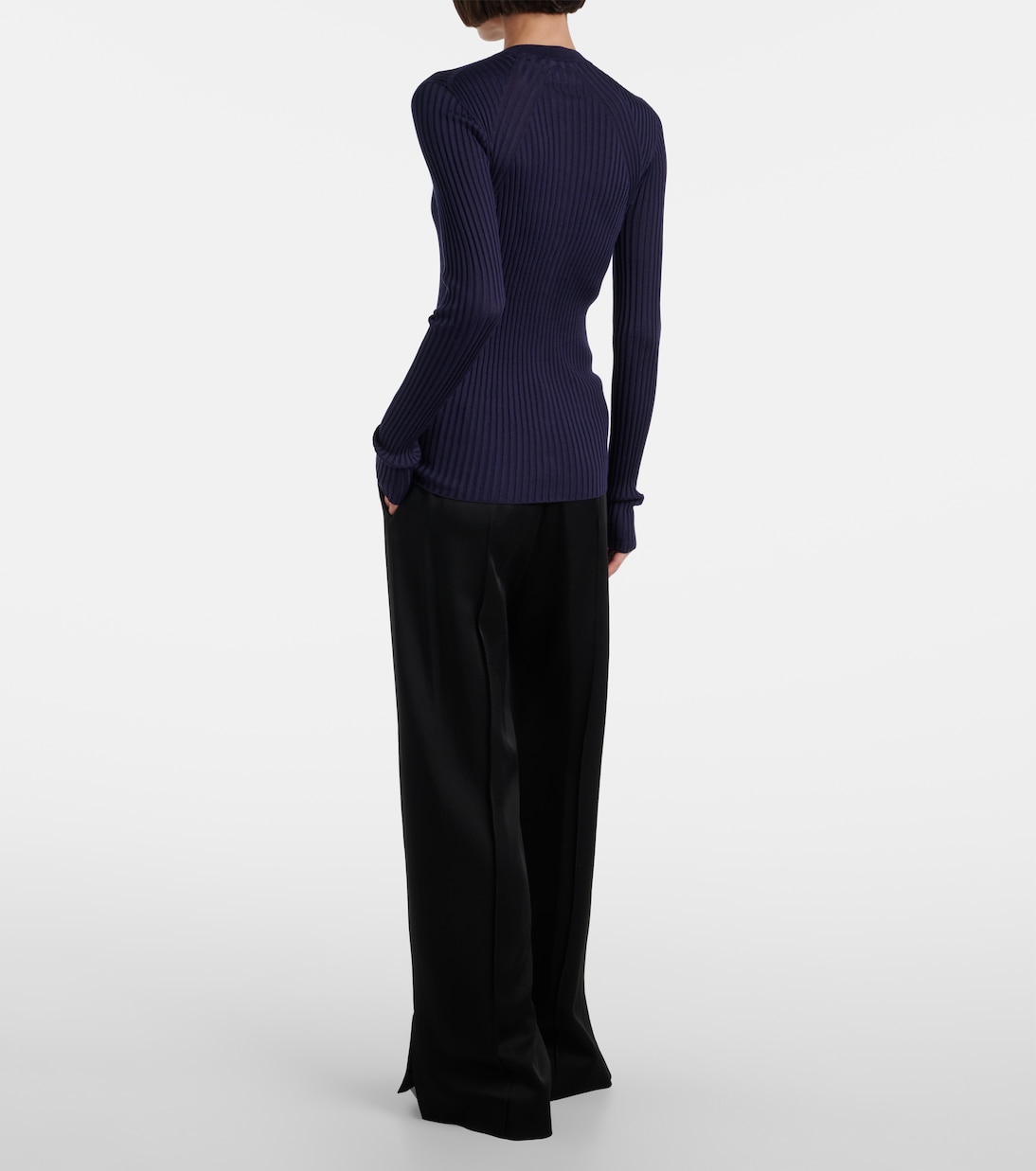 Ribbed-knit silk cardigan | Jil Sander