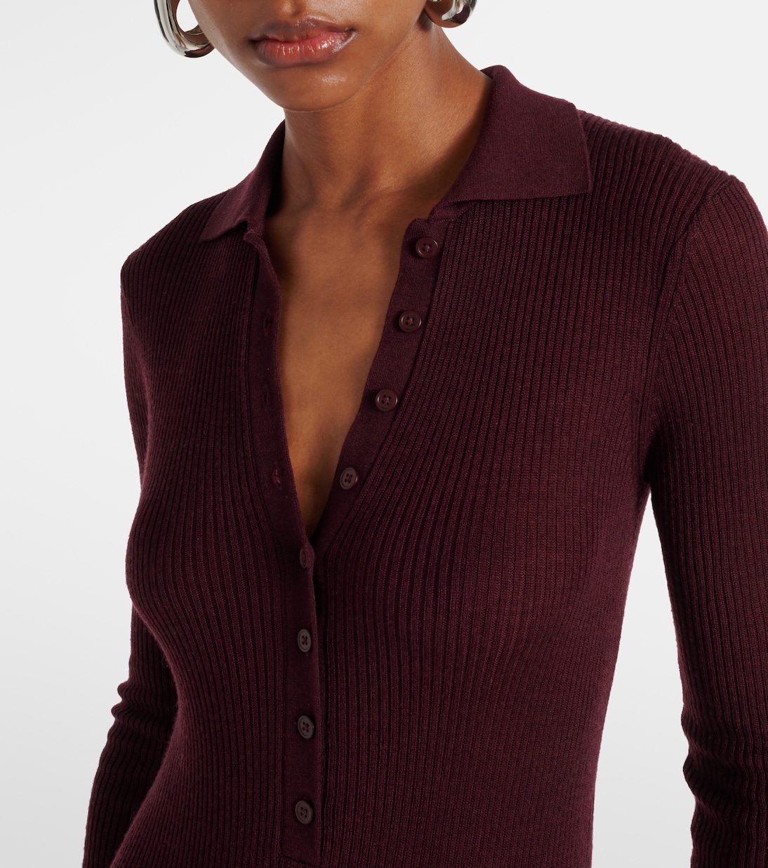 Solana wool, silk, and cashmere bodysuit | The Frankie Shop