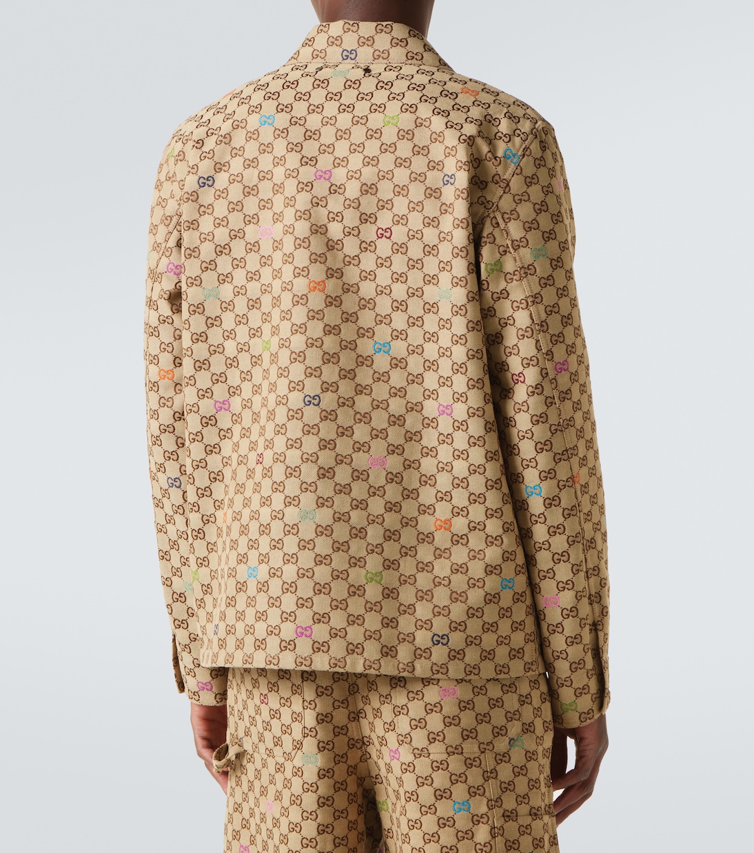 Chaqueta de lona GG en mezcla de algodón | Gucci