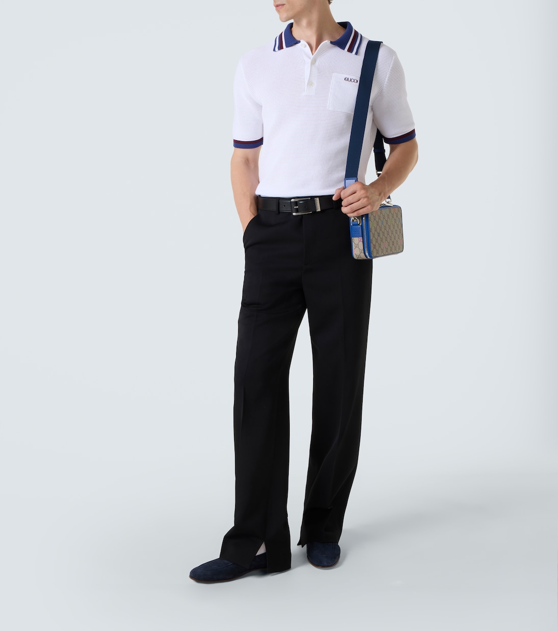 Messenger Bag GG aus Canvas mit Leder | Gucci