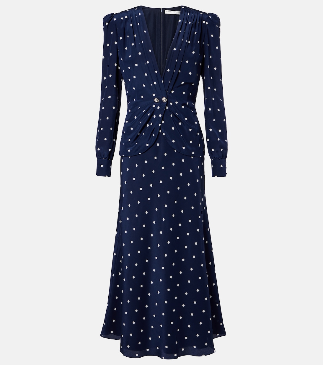 Polka-dot silk midi dress | Alessandra Rich