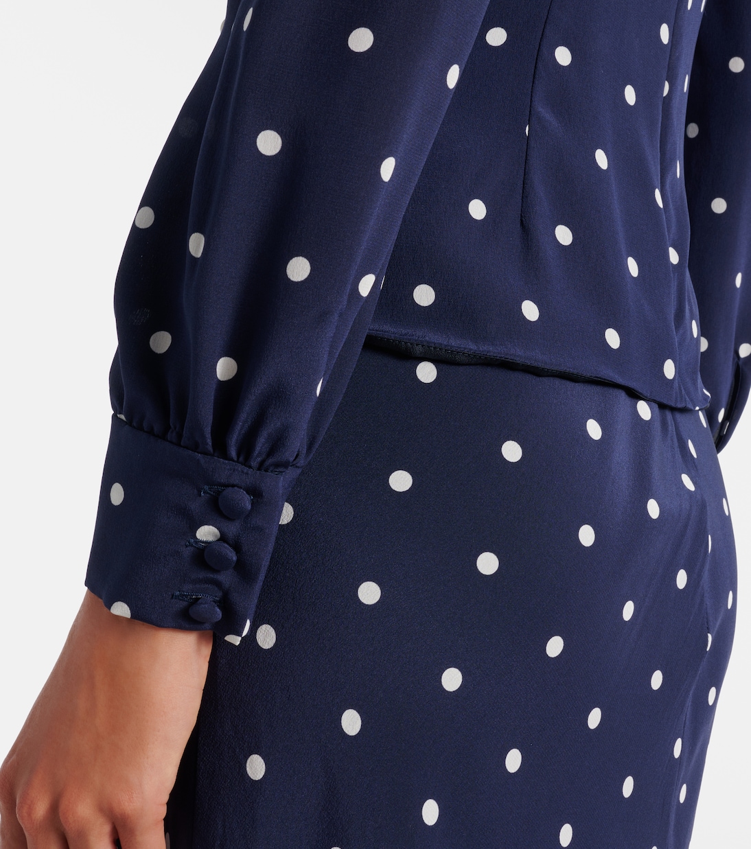 Polka-dot silk midi dress | Alessandra Rich