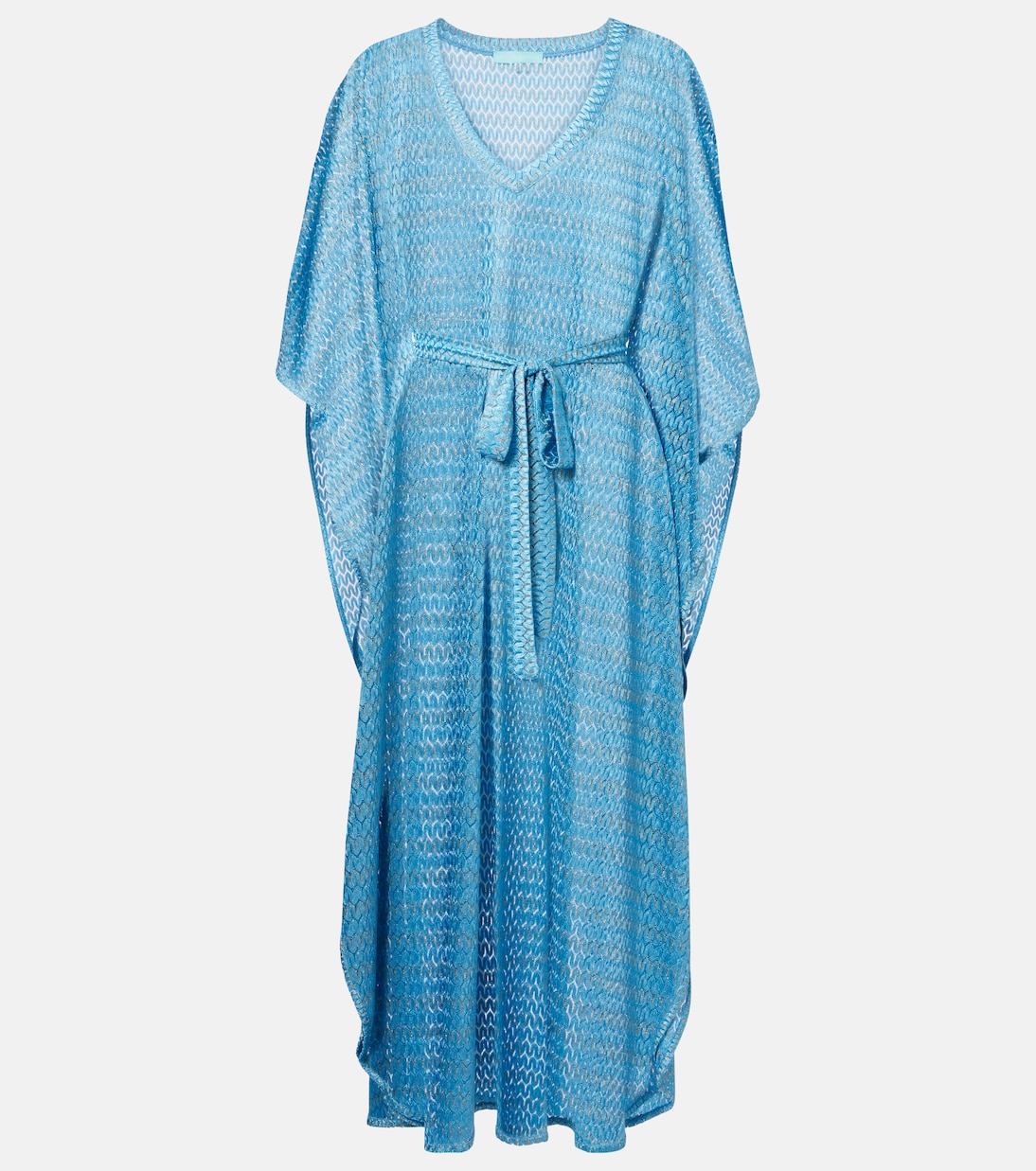 June chevron lamé kaftan | Melissa Odabash